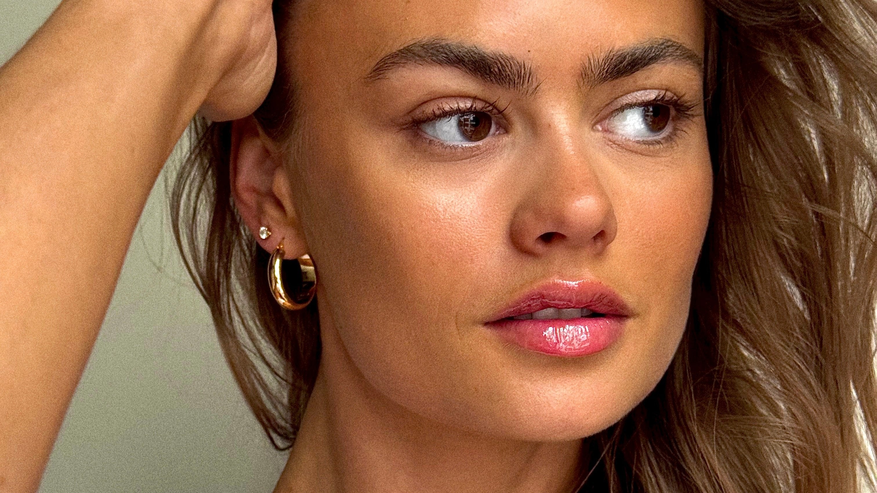 The Bequia 9ct Gold Plain Hoop Earring