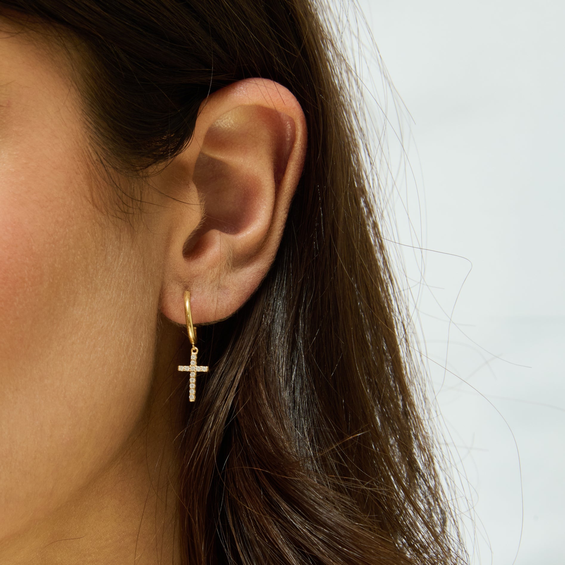 The Seraphine Cross Drops