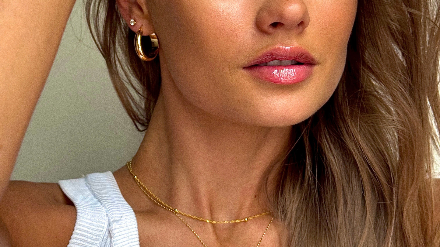 The Caicos 9ct Gold Twist Ball chain - 16"